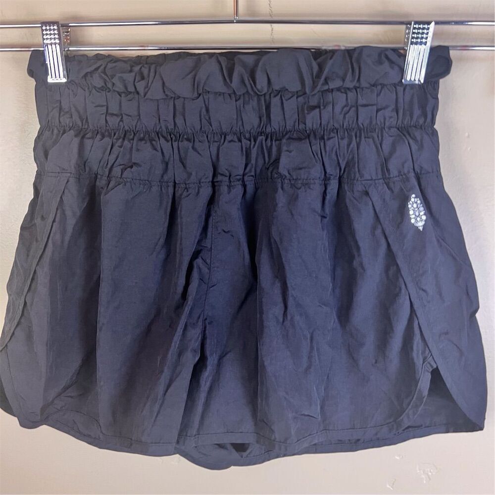 Free People Movement The Way Home High Rise Athletic Shorts Size Medium Black